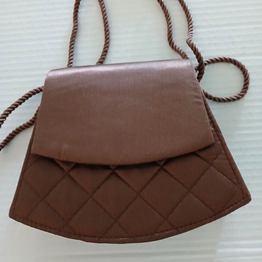 Brown quilted Purse Vintage
